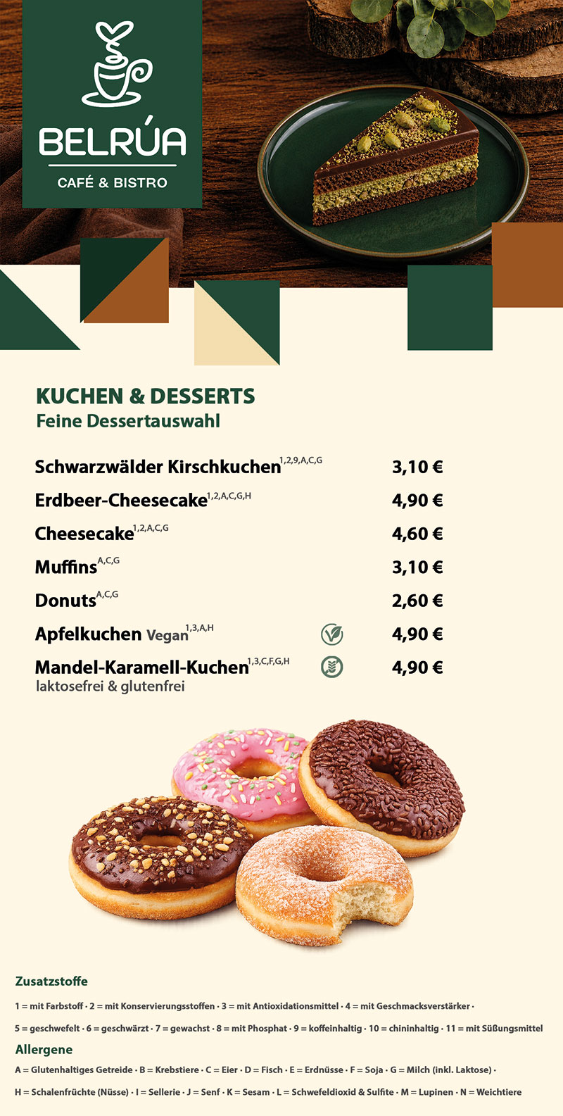Kuchen und Desserts
